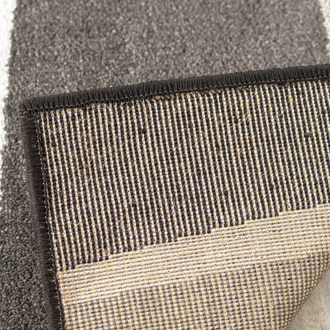 Paladin 3597_58 Grey Black Overlay Twists Area Rug by Novelle Home