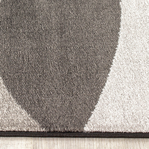 Paladin 3597_58 Grey Black Overlay Twists Area Rug by Novelle Home