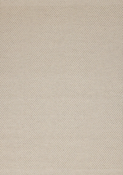 Peak Beige Small Crosshatch Geometric Rug by Kalora Interiors