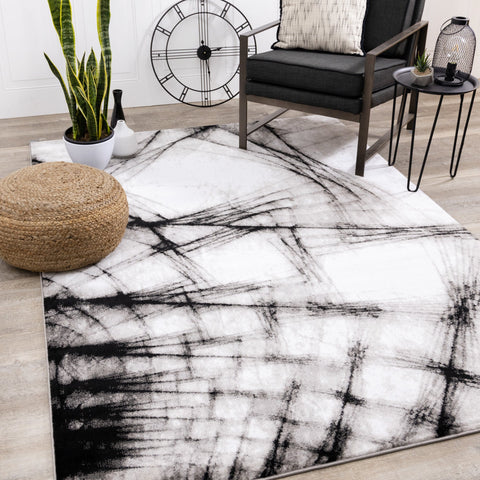 Platinum Grey Shatter Rug by Kalora Interiors
