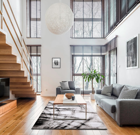Platinum Grey Shatter Rug by Kalora Interiors