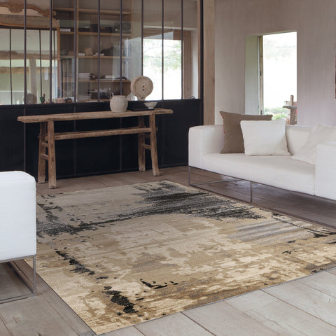 Platinum 3097_26 Organic Haze Grey Area Rug by Kalora Interiors