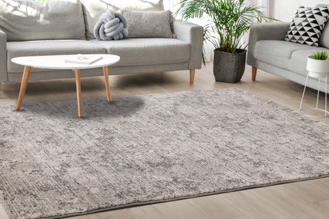 Ravine Grey Cream Distressed Rug by Kalora Interiors