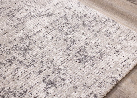 Ravine Grey Cream Distressed Rug by Kalora Interiors
