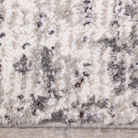 Ravine Grey Cream Distressed Rug by Kalora Interiors