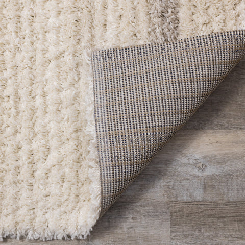 Rondo Cream Beige Shag Rug by Kalora Interiors