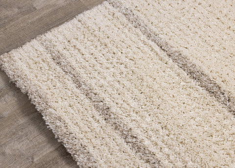 Rondo Cream Beige Shag Rug by Kalora Interiors