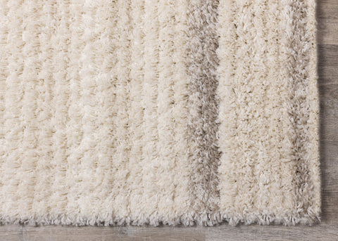 Rondo Cream Beige Shag Rug by Kalora Interiors