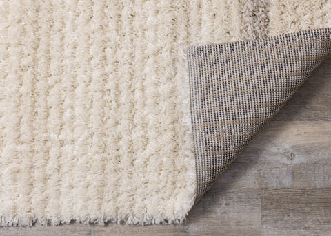 Rondo Cream Beige Shag Rug by Kalora Interiors