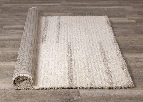 Rondo Cream Beige Shag Rug by Kalora Interiors