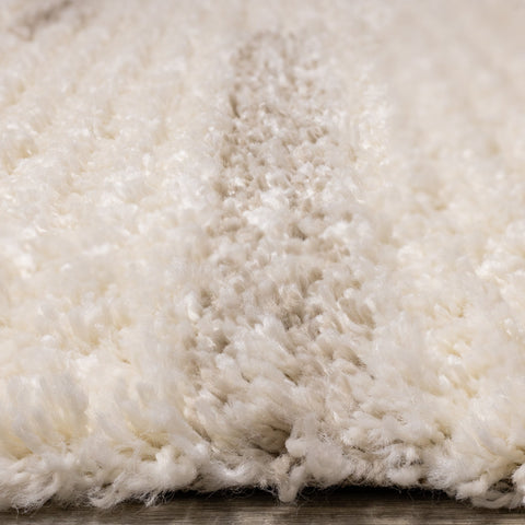 Rondo Cream Beige Shag Rug by Kalora Interiors