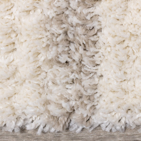 Rondo Cream Beige Shag Rug by Kalora Interiors