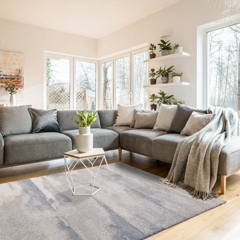 Sable Grey Blue Cirrus Rug by Kalora Interiors