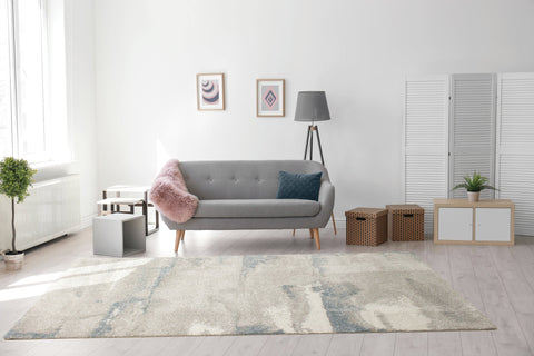 Sable Grey Blue Cirrus Rug by Kalora Interiors