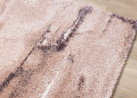 Sable Pink Purple Cream Sunset Cloud Sky Rug by Kalora Interiors