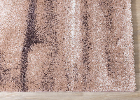 Sable Pink Purple Cream Sunset Cloud Sky Rug by Kalora Interiors