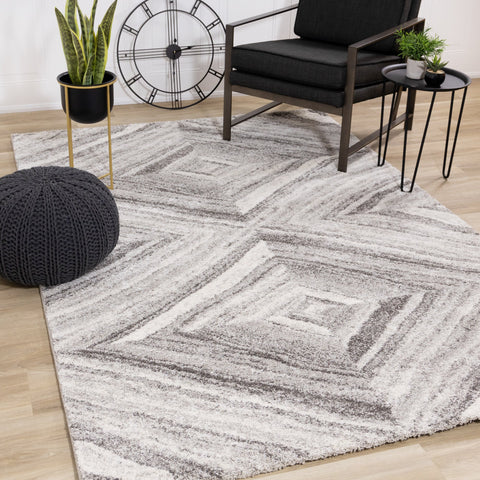 Sable Cream Grey Shaded Paragon Rug by Kalora Interiors