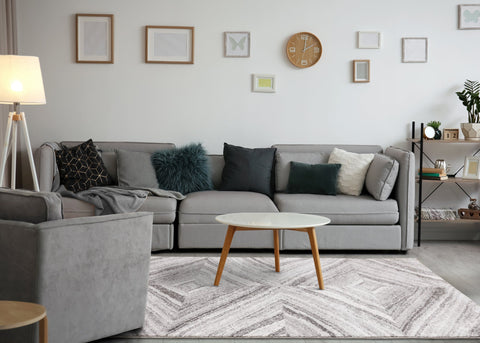 Sable Cream Grey Shaded Paragon Rug by Kalora Interiors