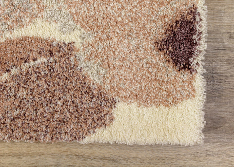 Sable 8289_T912 Flower Pattern Pink Cream Area Rug by Kalora Interiors