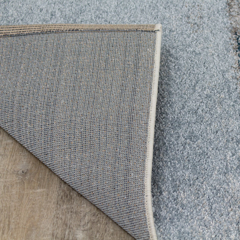 Sable Blue Cream Misty River Rug by Kalora Interiors