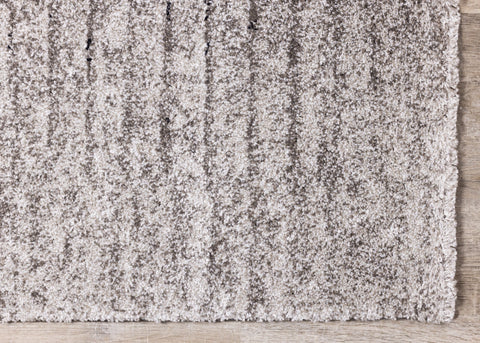 Sable Grey Cream Zebra Ripple Rug by Kalora Interiors