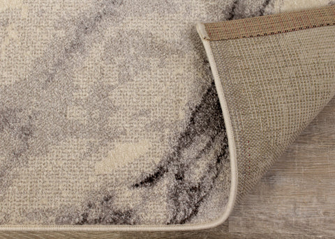 Safi 7776_6S11 Grey Cream Marble Pattern Area Rug by Kalora Interiors