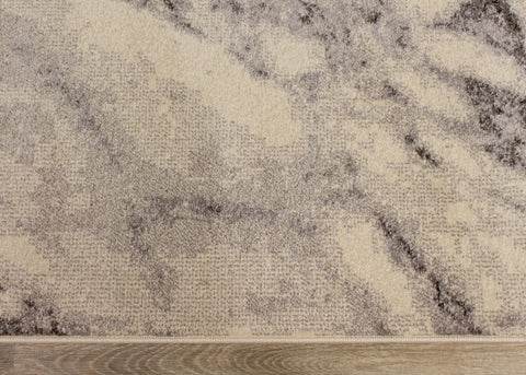 Safi 7776_6S11 Grey Cream Marble Pattern Area Rug by Kalora Interiors