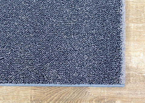 Safi Blue Cream Blocks Stripes Rug by Kalora Interiors