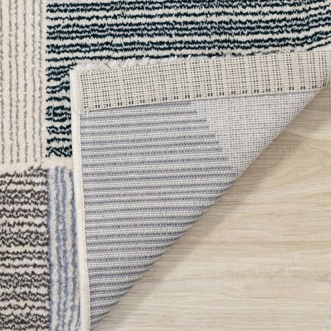 Safi Cream Grey Multi Coloured Circles Rug by Kalora Interiors