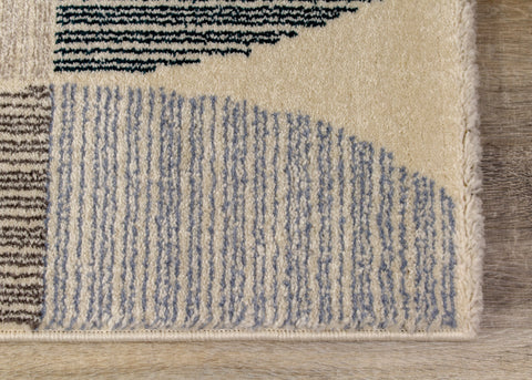 Safi 9524_X101 Cream Circles Area Rug by Kalora Interiors