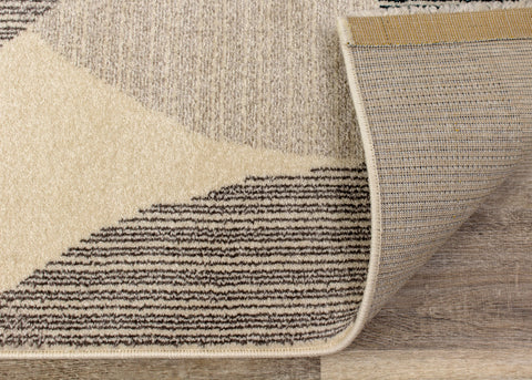 Safi 9524_X101 Cream Circles Area Rug by Kalora Interiors