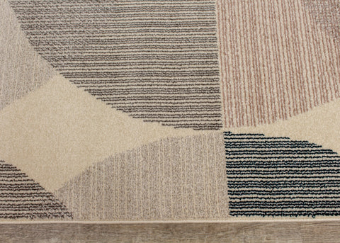 Safi 9524_X101 Cream Circles Area Rug by Kalora Interiors