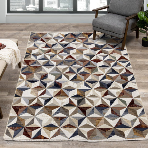 Samira Geometric Star Rug by Kalora Interiors