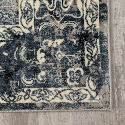 Sidra B850_2747 Transitional Blue Oriental Style Area Rug by Kalora Interiors