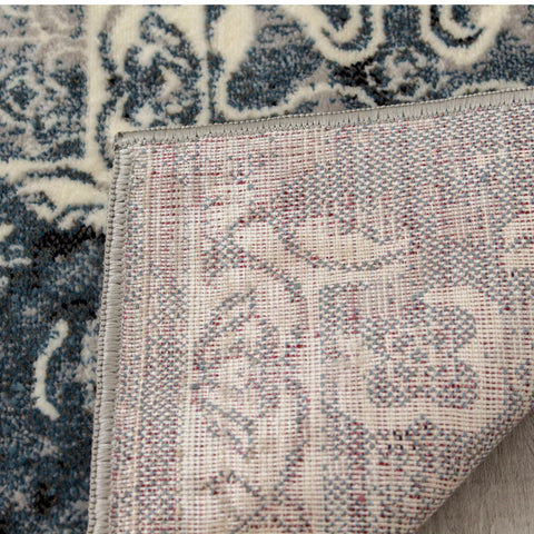 Sidra B850_2747 Transitional Blue Oriental Style Area Rug by Kalora Interiors