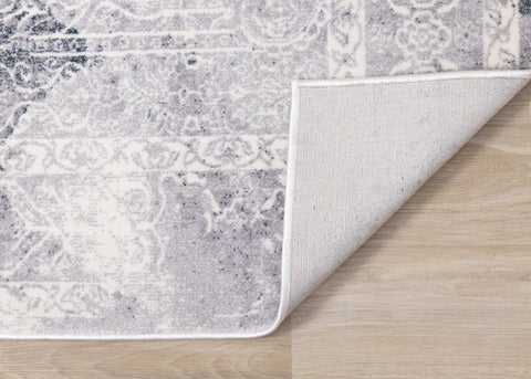 Sidra Blue Grey Chic Transitional Soft Touch Rug by Kalora Interiors