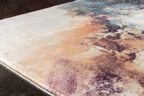 Sidra B859_2424 Cream Foggy Wisps Area Rug by Kalora Interiors