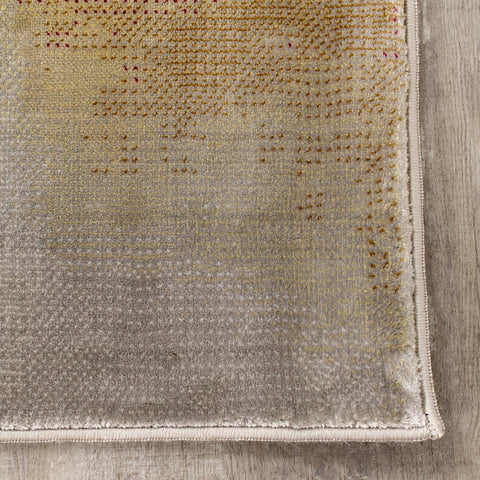 Sidra B859_2424 Cream Foggy Wisps Area Rug by Kalora Interiors