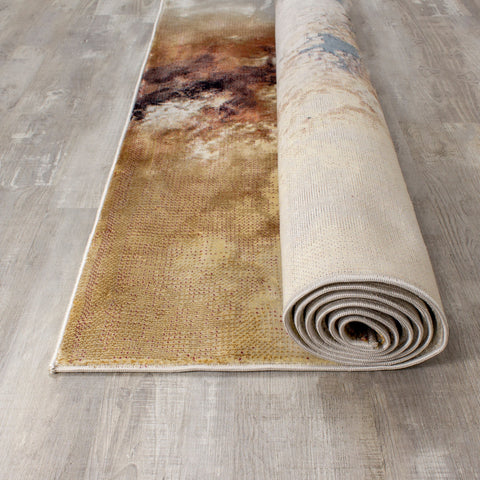 Sidra B859_2424 Cream Foggy Wisps Area Rug by Kalora Interiors