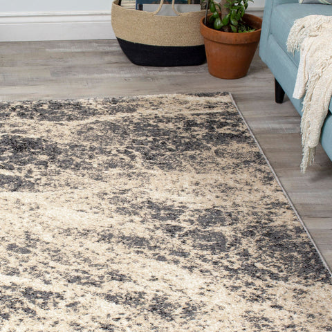 Siecle 16100_613 Cream Beige Grey Sandstorm Area Rug by Novelle Home