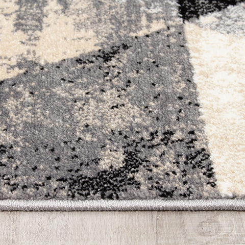 Siecle 16101_613 Cream Beige Triangles Area Rug by Novelle Home