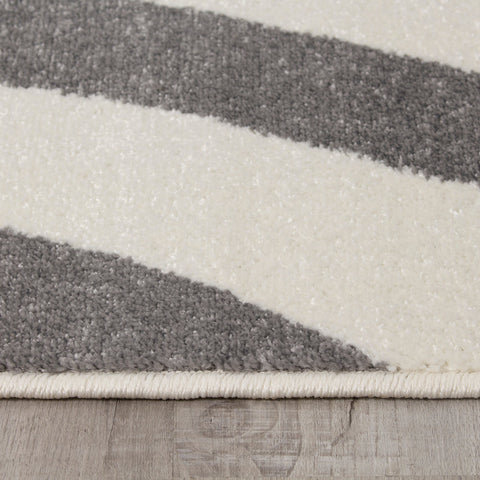 Siecle 16103_19 Cream Grey Swaying Area Rug by Novelle Home