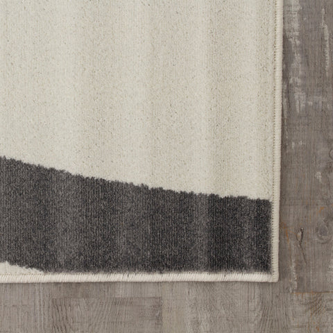 Siecle 16103_19 Cream Grey Swaying Area Rug by Novelle Home