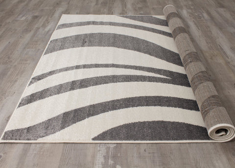 Siecle 16103_19 Cream Grey Swaying Area Rug by Novelle Home