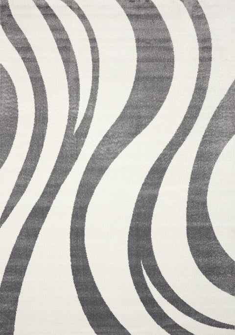 Siecle 16103_19 Cream Grey Swaying Area Rug by Novelle Home