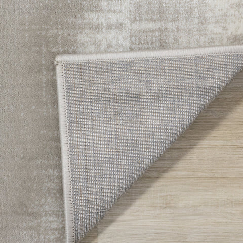 Sylvan Beige Cream Grey Wavy Crossed Lines Rug by Kalora Interior