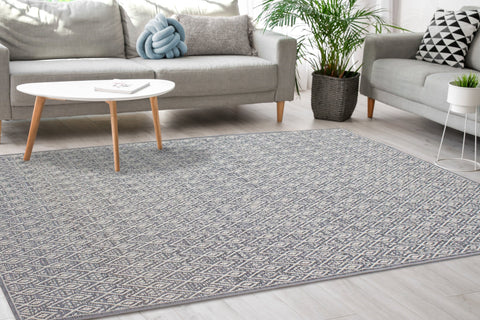 Vista Grey Cream Tribal Indoor/Outdoor Rug by Kalora Interiors