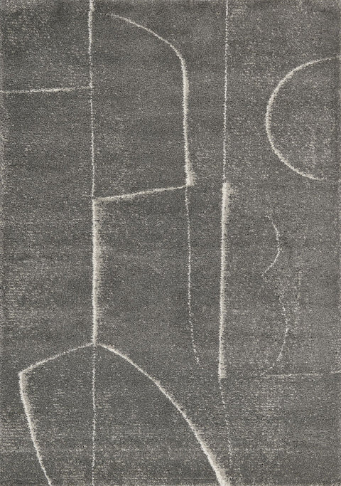 Ravine Grey Cream Strokes Rug by Kalora Interiors