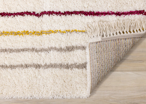Bora Double Rainbow Shag Rug by Kalora Interiors