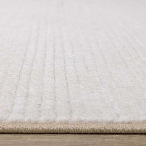 Ella Cream Carved Pile Plush Rug by Kalora Interiors